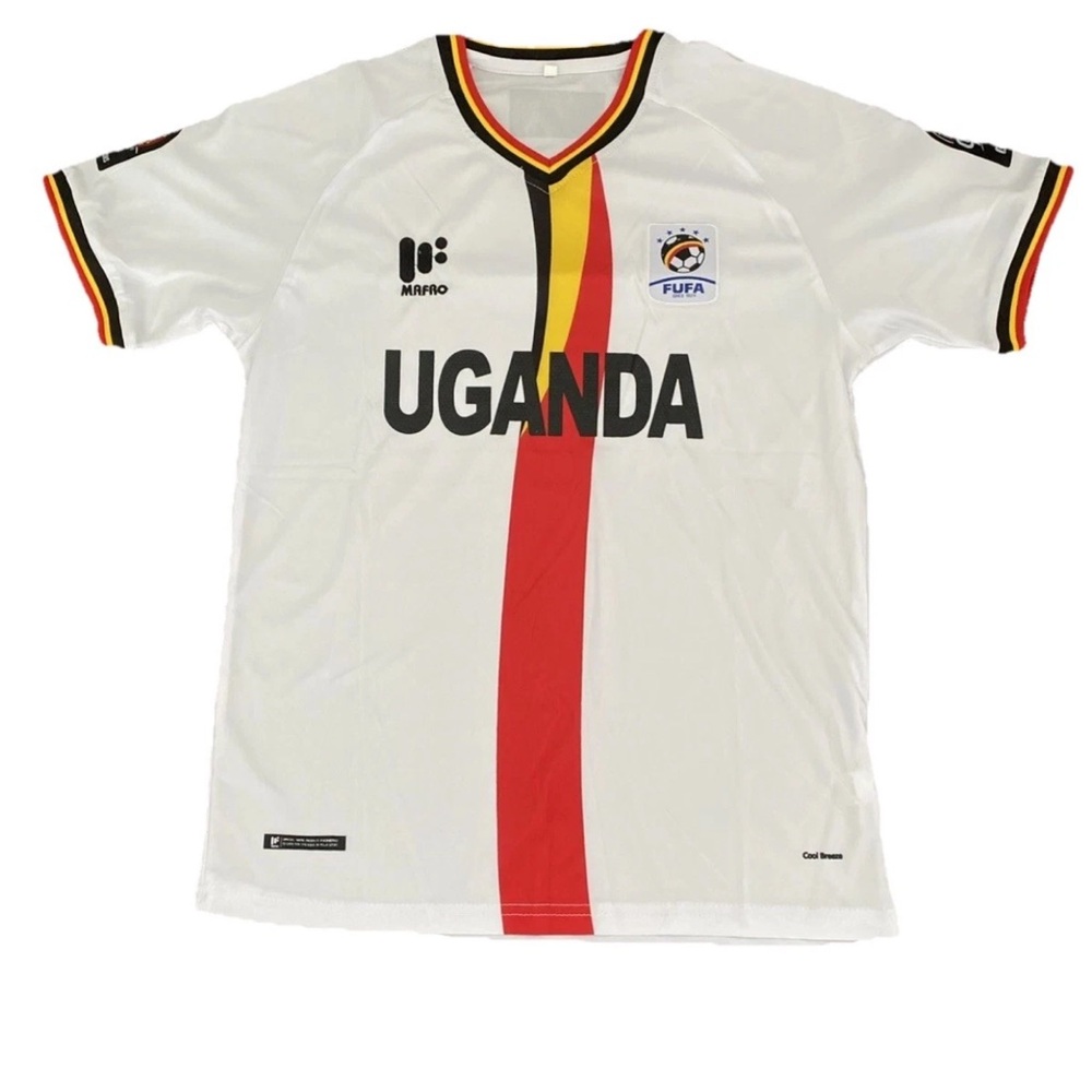 🆕 Mafro Uganda National Team FUFA White Soccer Futbol Jersey Men’s Size M